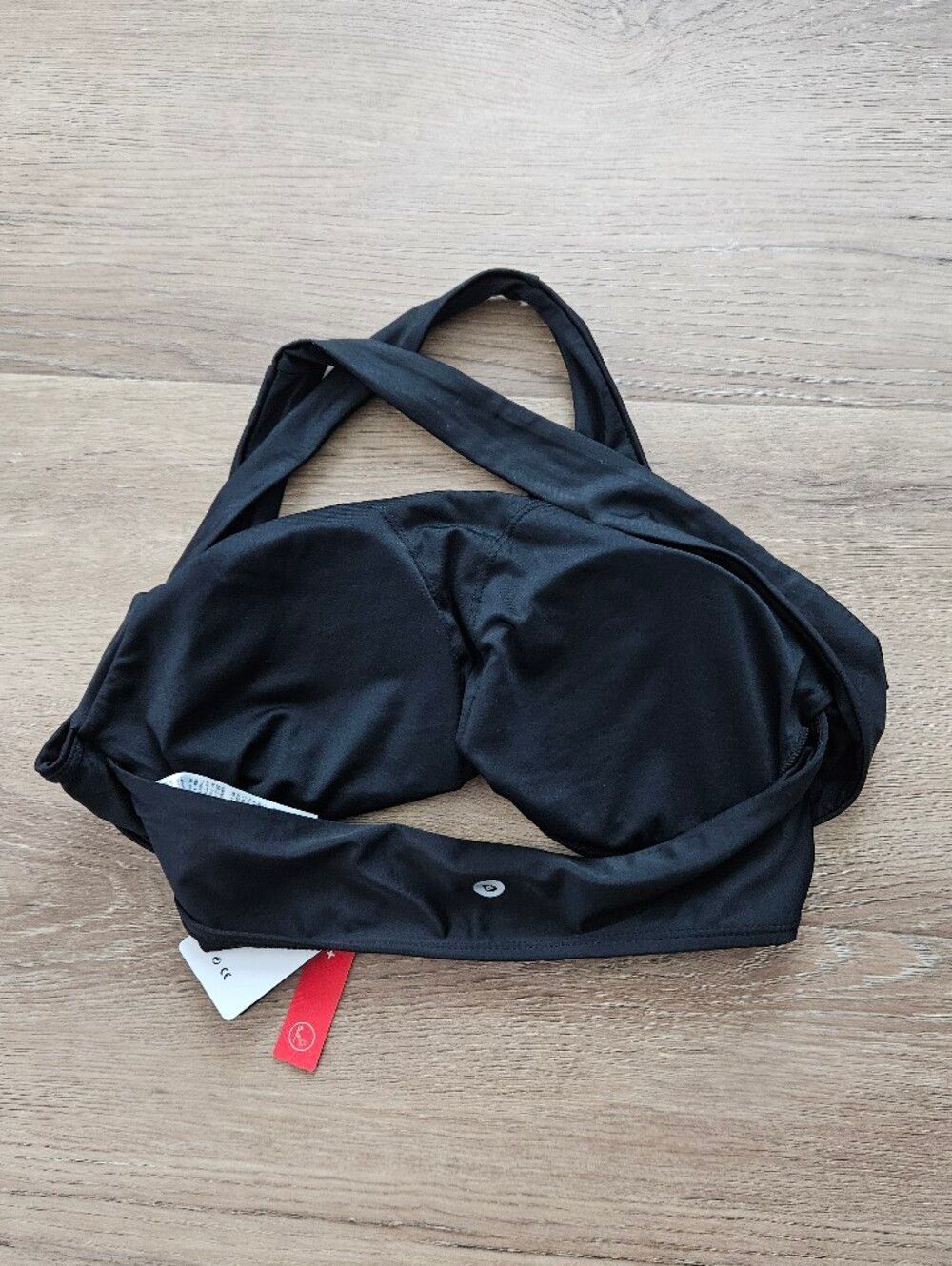 Baleaf Black Scoop Neck Cross-Back Sports Bra Size 34 - Picture 9 of 10